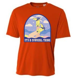 It's A Cowgirl Thing Cute Cooling Performance Crew T-Shirt