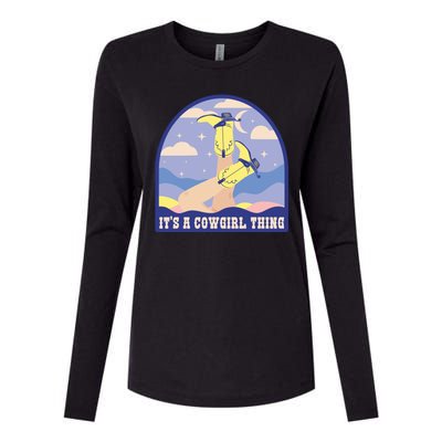 It's A Cowgirl Thing Cute Womens Cotton Relaxed Long Sleeve T-Shirt