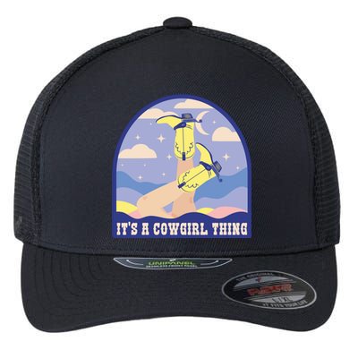 It's A Cowgirl Thing Cute Flexfit Unipanel Trucker Cap