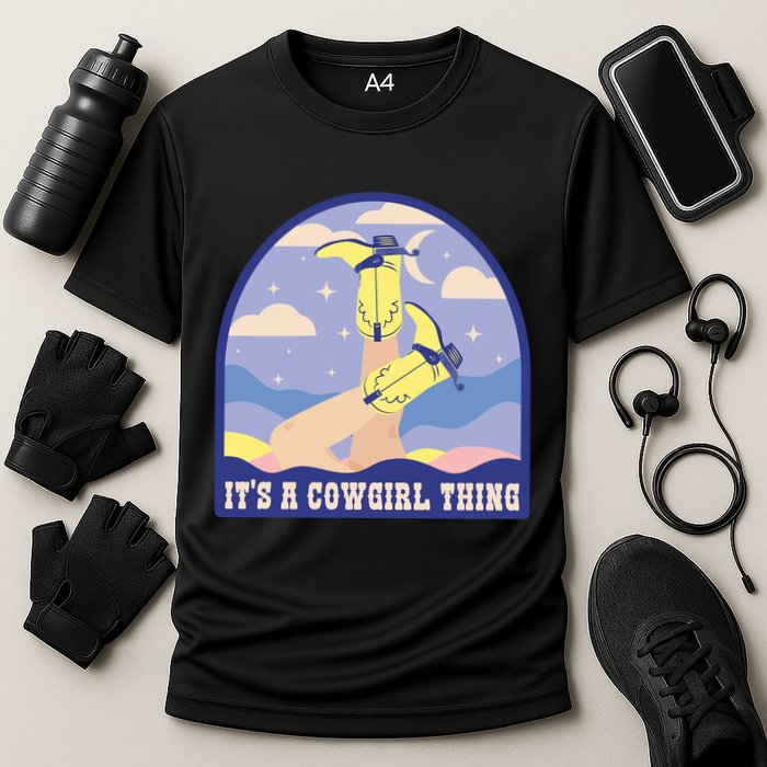 It's A Cowgirl Thing Cute Cooling Performance Crew T-Shirt