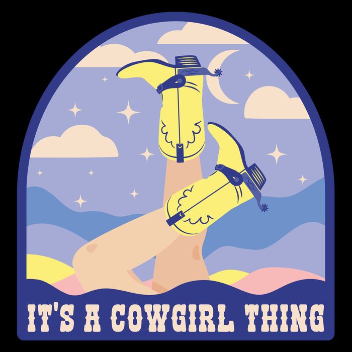 It's A Cowgirl Thing Cute Cooling Performance Crew T-Shirt