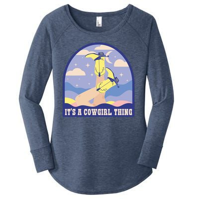 It's A Cowgirl Thing Cute Women's Perfect Tri Tunic Long Sleeve Shirt