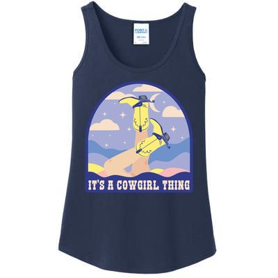 It's A Cowgirl Thing Cute Ladies Essential Tank