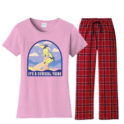 It's A Cowgirl Thing Cute Women's Flannel Pajama Set