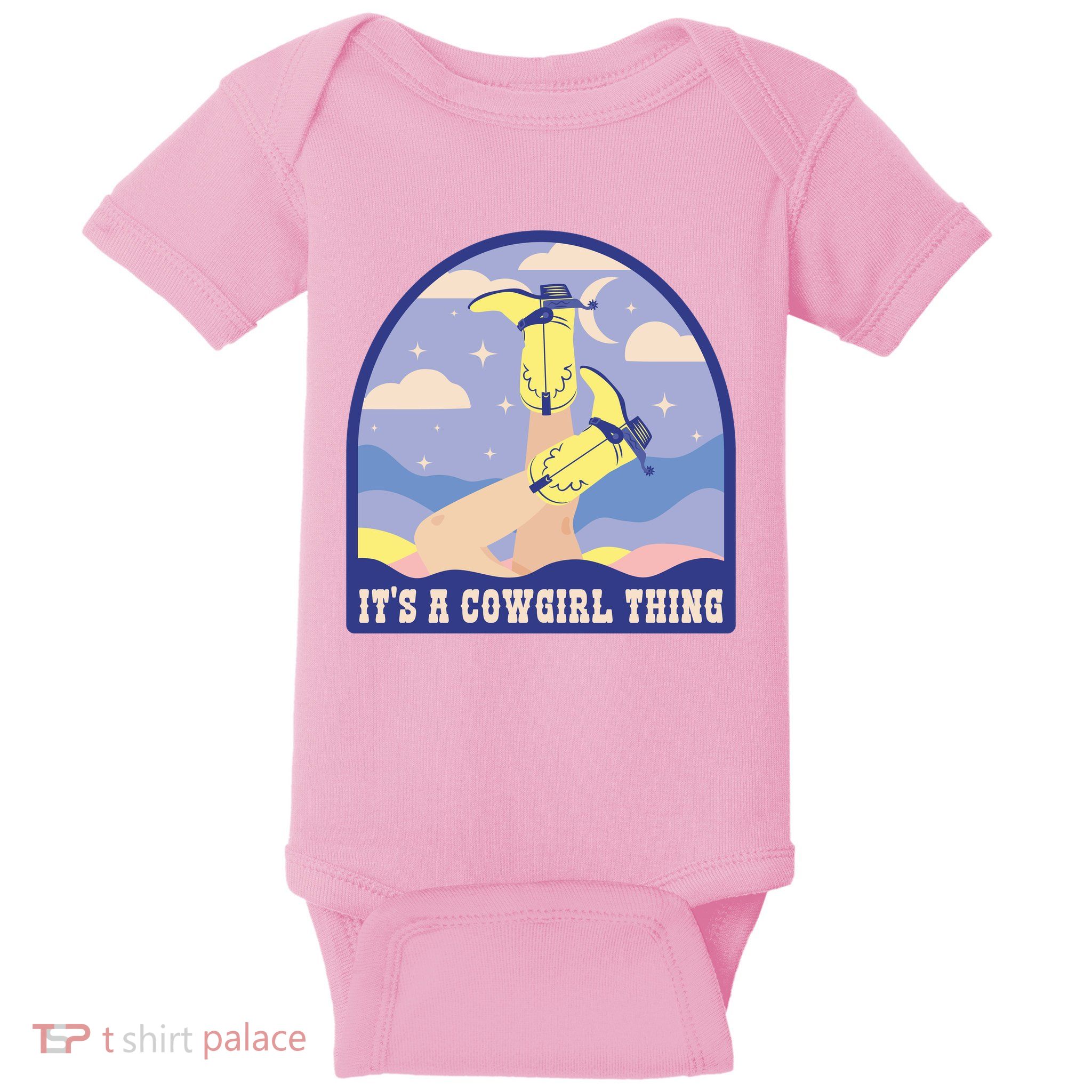 It's A Cowgirl Thing Cute Baby Bodysuit