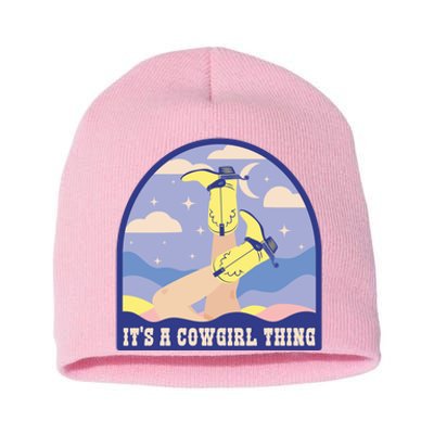 It's A Cowgirl Thing Cute Short Acrylic Beanie