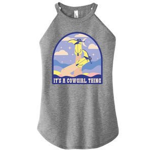 It's A Cowgirl Thing Cute Women's Perfect Tri Rocker Tank