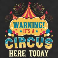 ItS A Circus Here Today Circus Birthday 7 Panel Mesh Trucker Snapback Hat