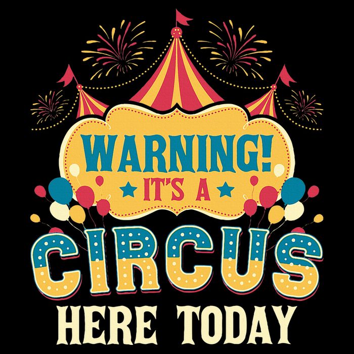 ItS A Circus Here Today Circus Birthday Cooling Performance Crew T-Shirt