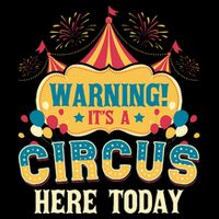 ItS A Circus Here Today Circus Birthday City Backpack