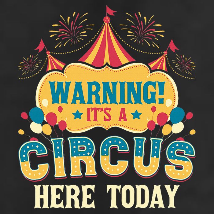 ItS A Circus Here Today Circus Birthday Adult Drive Performance Visor