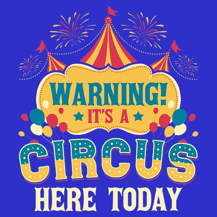 ItS A Circus Here Today Circus Birthday Button