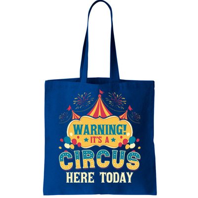 ItS A Circus Here Today Circus Birthday Tote Bag