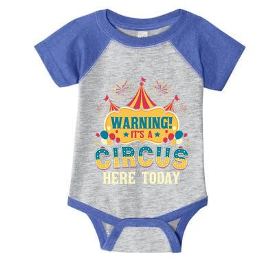 ItS A Circus Here Today Circus Birthday Infant Baby Jersey Bodysuit