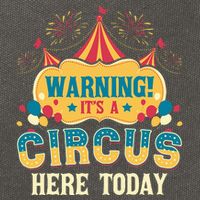 ItS A Circus Here Today Circus Birthday Cotton Canvas Backpack