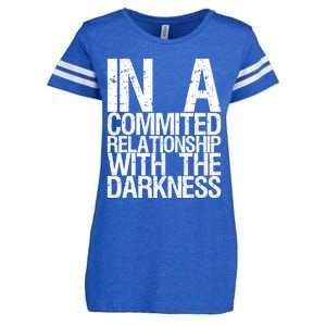 In A Commited Relationship With The Darkness Gift Enza Ladies Jersey Football T-Shirt