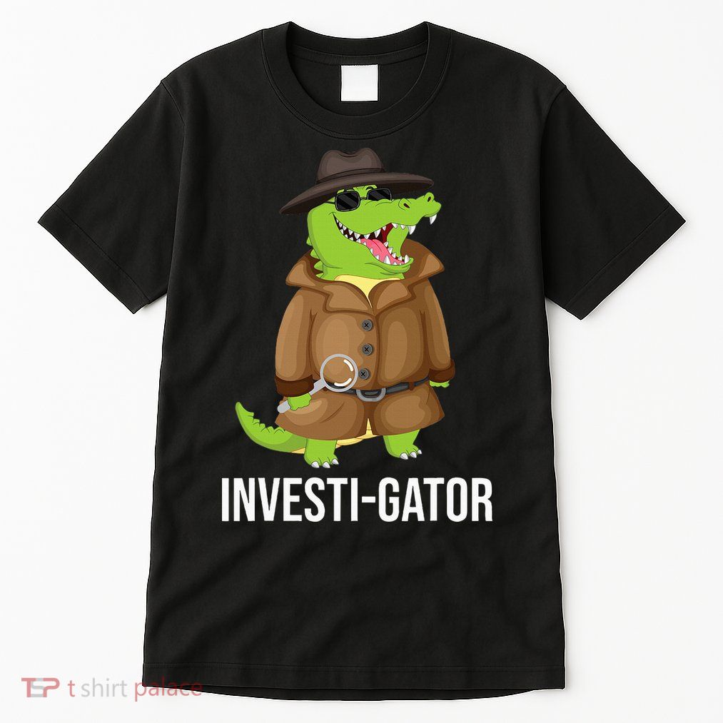 Investigator Alligator Crime Private Detective Espionage  Tall T-Shirt