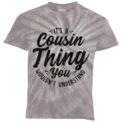 It's A Crazy Cousin Thing Cousin Crew Squad Family Black Kids Tie-Dye T-Shirt