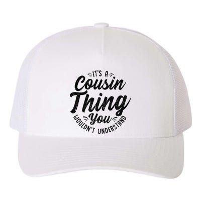 It's A Crazy Cousin Thing Cousin Crew Squad Family Black Yupoong Adult 5-Panel Trucker Hat