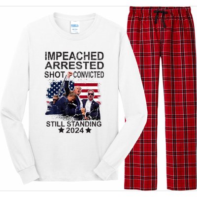 Impeached Arrested Convicted Shot Still Standing Long Sleeve Pajama Set