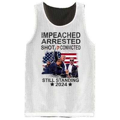 Impeached Arrested Convicted Shot Still Standing Mesh Reversible Basketball Jersey Tank