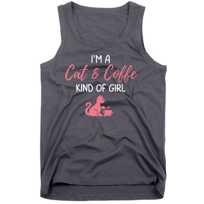 I'm A Cat And Coffee Kind Of Girl Tank Top