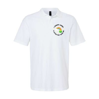 I Always Carry A Little Pot With Me Rainbow St Patricks Day Polo