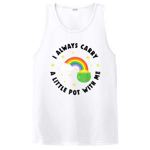 I Always Carry A Little Pot With Me Rainbow St Patricks Day PosiCharge Competitor Tank