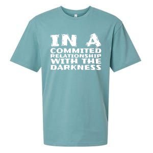 In A Commited Relationship With The Darkness Gift Sueded Cloud Jersey T-Shirt