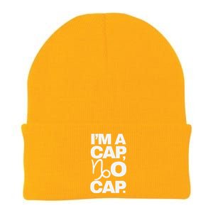 IM A Cap No Cap. Horoscope Zodiac Sign Astrology Gift Knit Cap Winter Beanie