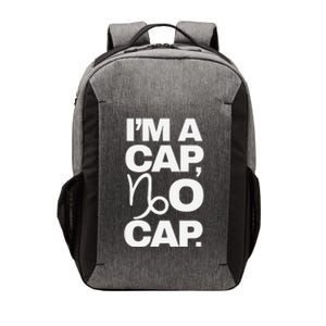 IM A Cap No Cap. Horoscope Zodiac Sign Astrology Gift Vector Backpack