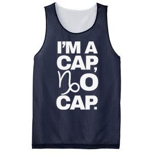 IM A Cap No Cap. Horoscope Zodiac Sign Astrology Gift Mesh Reversible Basketball Jersey Tank