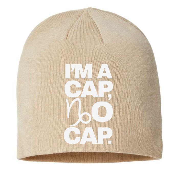 IM A Cap No Cap. Horoscope Zodiac Sign Astrology Gift Sustainable Beanie