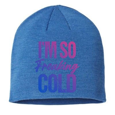 I Am Cold Funny Sarcastic Vintage Gift Sustainable Beanie