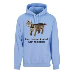 I Am Contaminated With Radiation Cat Meme Funny Unisex Surf Hoodie