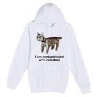 I Am Contaminated With Radiation Cat Meme Funny Premium Pullover Hoodie