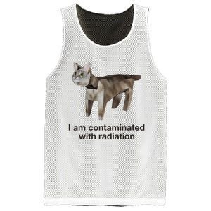 I Am Contaminated With Radiation Cat Meme Funny Mesh Reversible Basketball Jersey Tank