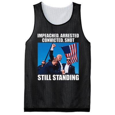 Impeached Arrested Convicted Shot Still Standing Mesh Reversible Basketball Jersey Tank