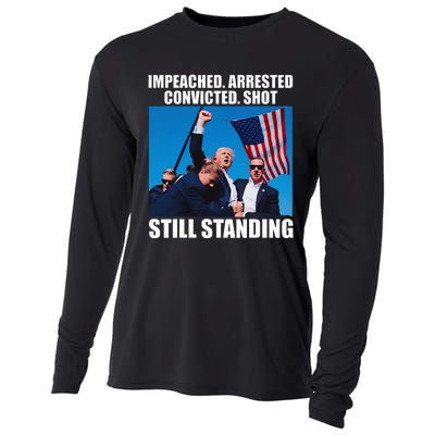 Impeached Arrested Convicted Shot Still Standing Cooling Performance Long Sleeve Crew