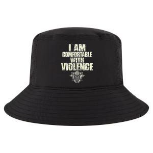 I Am Comfortable With Violence Cool Comfort Performance Bucket Hat