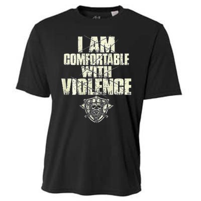 I Am Comfortable With Violence Cooling Performance Crew T-Shirt