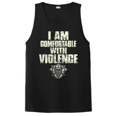 I Am Comfortable With Violence PosiCharge Competitor Tank