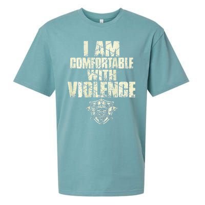 I Am Comfortable With Violence Sueded Cloud Jersey T-Shirt