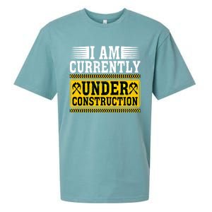 I Am Currently Under Construction Cool Gift Sueded Cloud Jersey T-Shirt