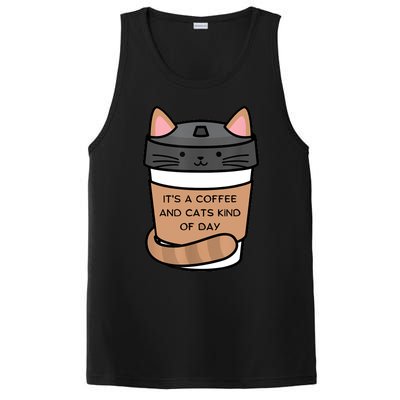 It's A Coffee And Cats Kind Of Day PosiCharge Competitor Tank