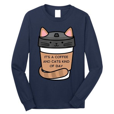 It's A Coffee And Cats Kind Of Day Long Sleeve Shirt