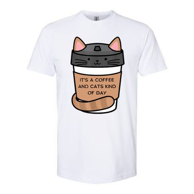 It's A Coffee And Cats Kind Of Day Softstyle CVC T-Shirt