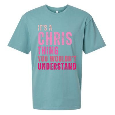 ItS A Chris Thing You WouldnT Understand Chris Sueded Cloud Jersey T-Shirt