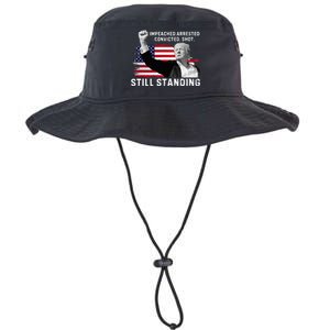 Impeached Arrested Convicted Shot Still Standing Legacy Cool Fit Booney Bucket Hat