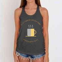 In A Committed Relationship With Pumpkin Spice Women's Knotted Racerback Tank